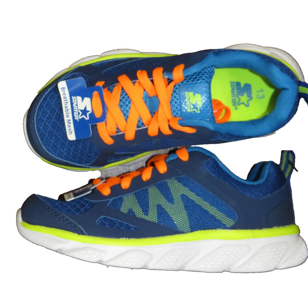 Starter Kids Breathable Mesh Ligthweight Sneakers In Blue Size 13